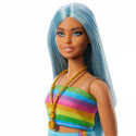 Doll Barbie Fashionistas Long blue hair