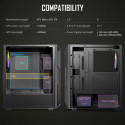 Antec arvutikorpus AX61 Elite ATX Semi-tower, must