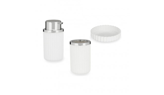 Bath Set Berilo 3318-1 White Plastic