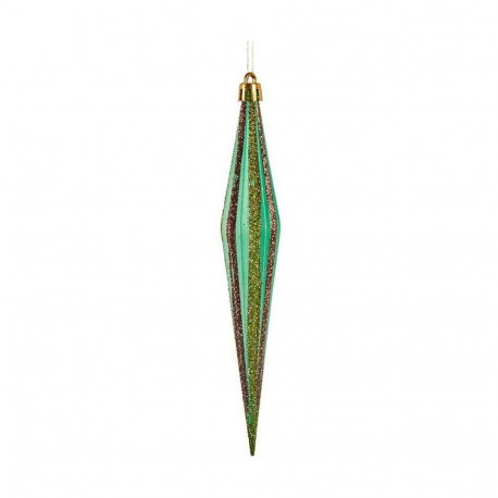 Christmas bauble Krist+ 00901 00901 Red Green Golden 3 x 8,5 x 19 cm Streched