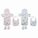 Set of clothes DKD Home Decor Cotton Stars Blue Multicolour Pink One size