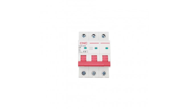 Miniature Circuit Breaker, 3P, 25A, Class C, 6kA