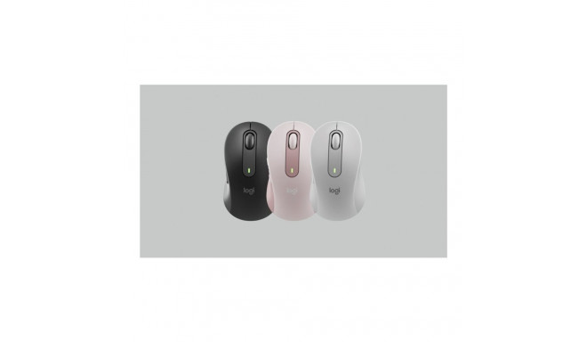 LOGITECH Signature M650 roosa optiline 5-nupuline juhtmevaba Bluetooth hiir 2.4 GHz Bolt USB vastuvõ