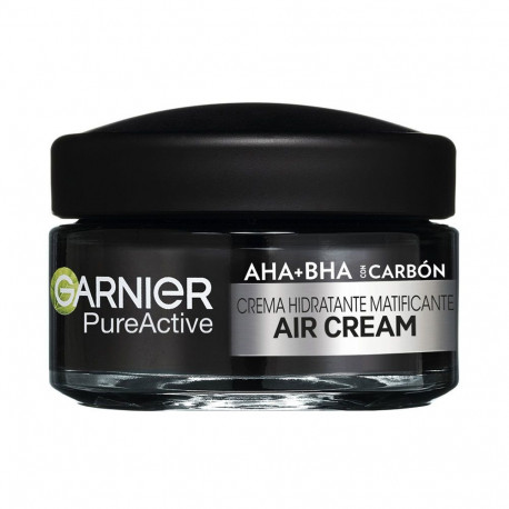GARNIER PURE ACTIVE AHA + BHA + CARBÓN crema hidratante matificante 50 ml
