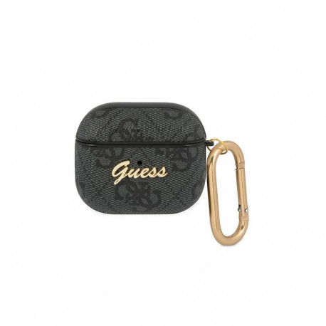 Guess GUA34GSMK AirPods 3 vāciņš 4G Script Metal Collection pelēks