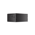 RACK CABINET 19" WALL-MOUNT 4U/600X450 WITH PERFORATED DOOR BLACK LANBERG (FLAT PACK)