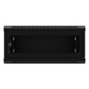 RACK CABINET 19" WALL-MOUNT 4U/600X450 WITH PERFORATED DOOR BLACK LANBERG (FLAT PACK)