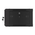 RACK CABINET 19" WALL-MOUNT 4U/600X450 WITH PERFORATED DOOR BLACK LANBERG (FLAT PACK)