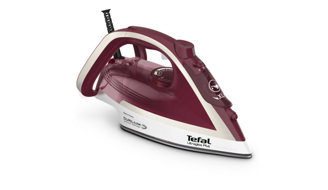 Tefal Ultimate Pure FV6810 Steam iron 2800 W Red, Silver