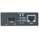 Intellinet Gigabit Ethernet to SFP Media Converter, 10/100/1000Base-Tx to SFP slot, empty (Euro 2-pi