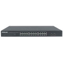 Intellinet 24-Port Gigabit Ethernet Switch with 2 SFP Ports, 24 x 10/100/1000 Mbps RJ45 Ports + 2 x 