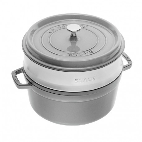 STAUB La Cocotte malmist ümmargune pott sisuga 40508-819-0 - 3,8 l grafiit