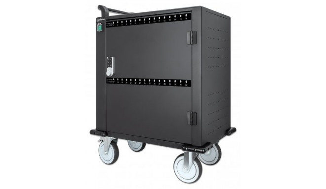 Manhattan 32-kohaline laadimiskapp iPad kuni 13", MacBook Air kuni 13" ja Chromebook kuni 14" jaoks 
