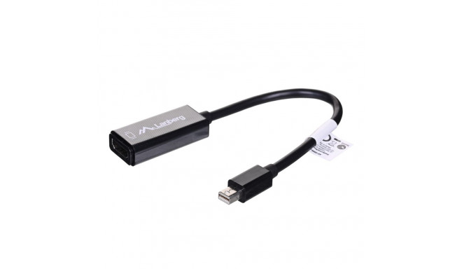 Lanberg adapter AD-0005-BK Mini DisplayPort (M) - HDMI (F) Standard 0,2m, must