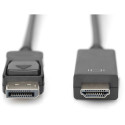 "Digitus DisplayPort > HDMI (ST-ST) 2m Adapterkabel 4K 60Hz Black"