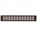 ALUMIN. VENT. GRILLE, 80X500MM, BRONZE