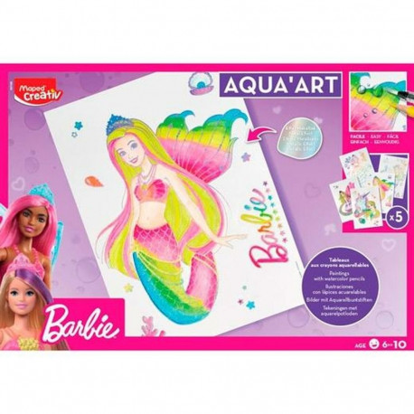 Värvimisjoonised Maped Aqua'Art Barbie
