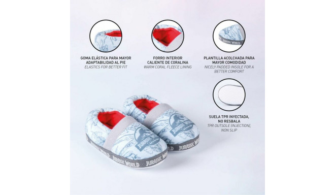 House Slippers Jurassic Park Light grey - 28-29