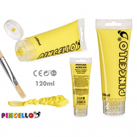Acrylic paint Pincello AC120-9 AC120-9 Yellow 120 ml