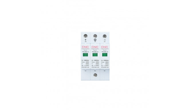 DC Surge Protection Device, 3P, Class C, 20-40 kA, 1000VDC