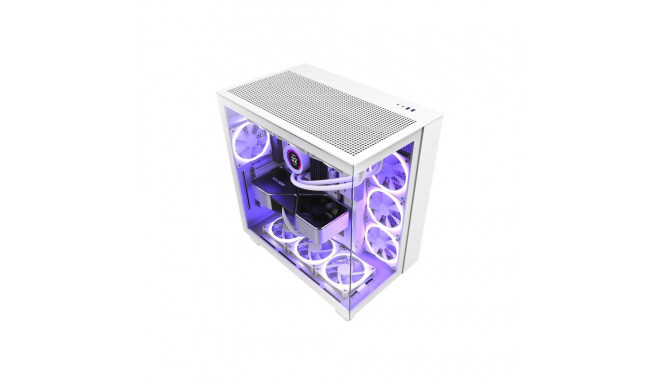 NZXT arvutikorpus H9 Flow keskmine torn aken valge