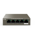 Tenda TEG1105P-4-63W-EU network switch Gigabit Ethernet (10/100/1000) Power over Ethernet (PoE) Grey