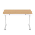 Tuckano Electric height adjustable desk ET119W-C white/oak