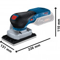 Bosch cordless orbital sander GSS 18V-13 Professional solo (blue/black, without battery and charger,
