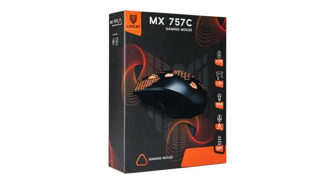 Liocat gaming mouse MX 757C black