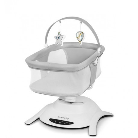 The Bella Set Gray Concrete Rocking Cradle is a contemporary nursery piece designed