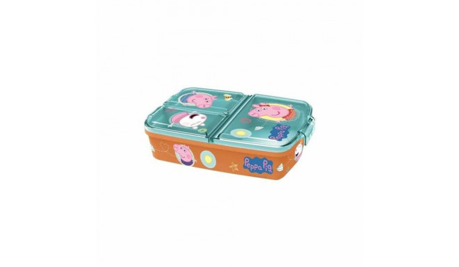 Jaotustega Söögikarp Peppa Pig    polüpropüleen 19,5 x 16,5 x 6,7 cm 17 x 14 x 7 cm