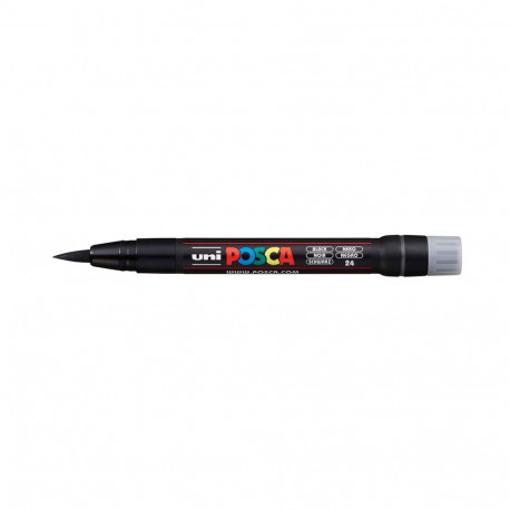 Marker UNI Posca PCF-350 must, pintselotsaga, 1-10mm
