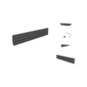 MULTIBRACKETS Pro Series-Single Screen Rail Black