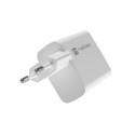 USB CHARGER NATEC RIBERA GAN 1X USB-A + 1X USB-C 45W WHITE