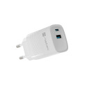 USB CHARGER NATEC RIBERA GAN 1X USB-A + 1X USB-C 30W WHITE