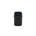 USB CHARGER NATEC RIBERA GAN 1X USB-A + 1X USB-C 65W BLACK
