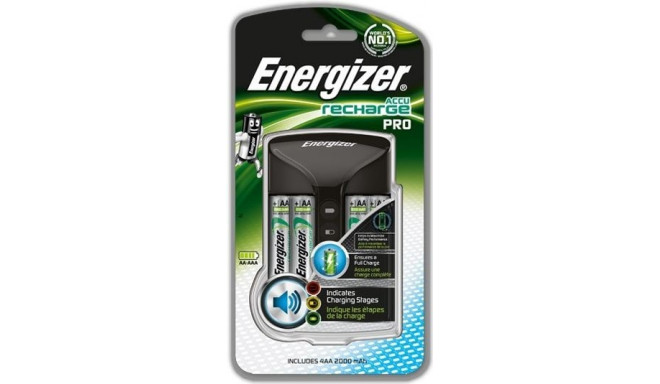 ENERGIZER Pro ACU HR6 POW battery charger + 2 AA 2000 mAh batteries