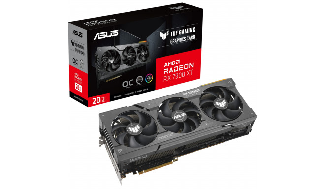 Asus videokaart Radeon RX 7900 XT TUF Gaming OC (RDNA 3 GDDR6 3x DisplayPort 1x HDMI 2.1)