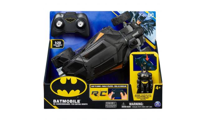 Spin Master DC Comics - Batman Batmobile with remote control, RC (incl. Batman figure)