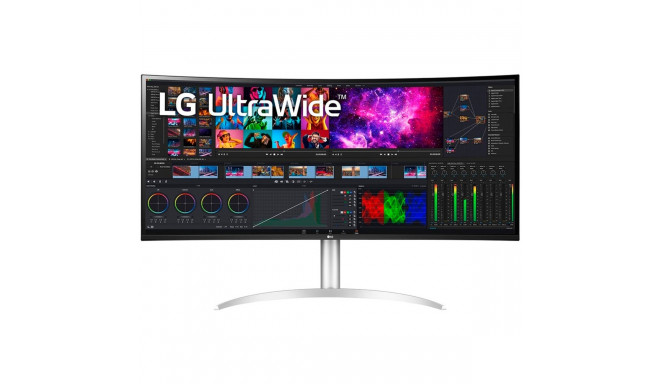 LG 40WP95XP-W, gaming monitor - 39.7 - black/white, curved, HDMI, DisplayPort, USB-C, Free-Sync, HDR