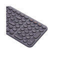 Wireless Tri-mode Keyboard 2.4G / Bluetooth K01B, Gray