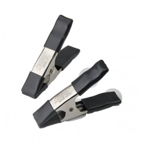Kupo KCP-354-BK 4in Steel Spring A Clamp - Black (Set of 2)