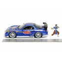 Vehicle with figure Street Fighter 1993 Mazda RX7 1/24