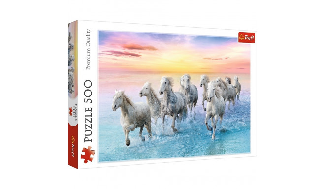 Puzzles 500 elements White horses