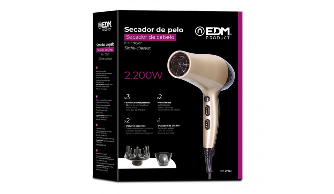 Föön EDM 07633 2200 W Mitmevärviline