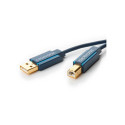ClickTronic HQ OFC USB2.0 cable, A-B, gold plated, 3m