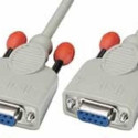 Lindy 3m Null modem cable serial cable White 9-pin D-sub