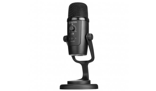 Mikrofon Boya BY-PM500 USB-C ühendusega lauamikrofon Mini Table, kõrvaklapi pesa mikrofonil