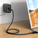 Acefast C7-03 USB-C USB-C 100W 1,2m kabel s displejem - černý