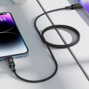 Acefast C7-03 USB-C USB-C 100W 1,2m kabel s displejem - černý
